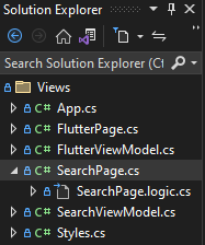 File nesting for views in Solution Explorer