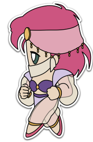 Reina in the sorcerer job outfit