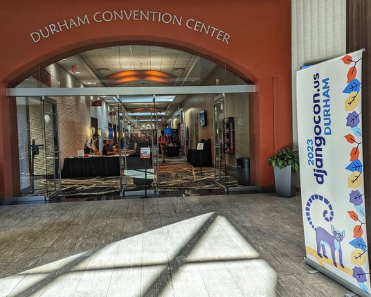 DjangoCon US 2023 entrance