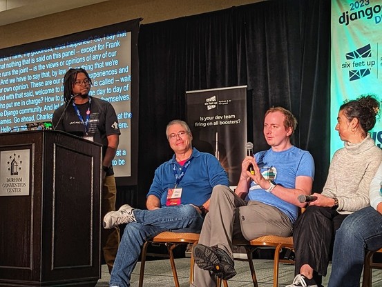 Panelist on the DjangoCon US 2023 stage