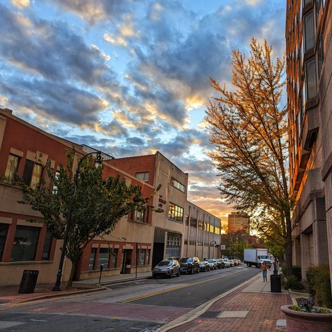 Street in the center of Durham