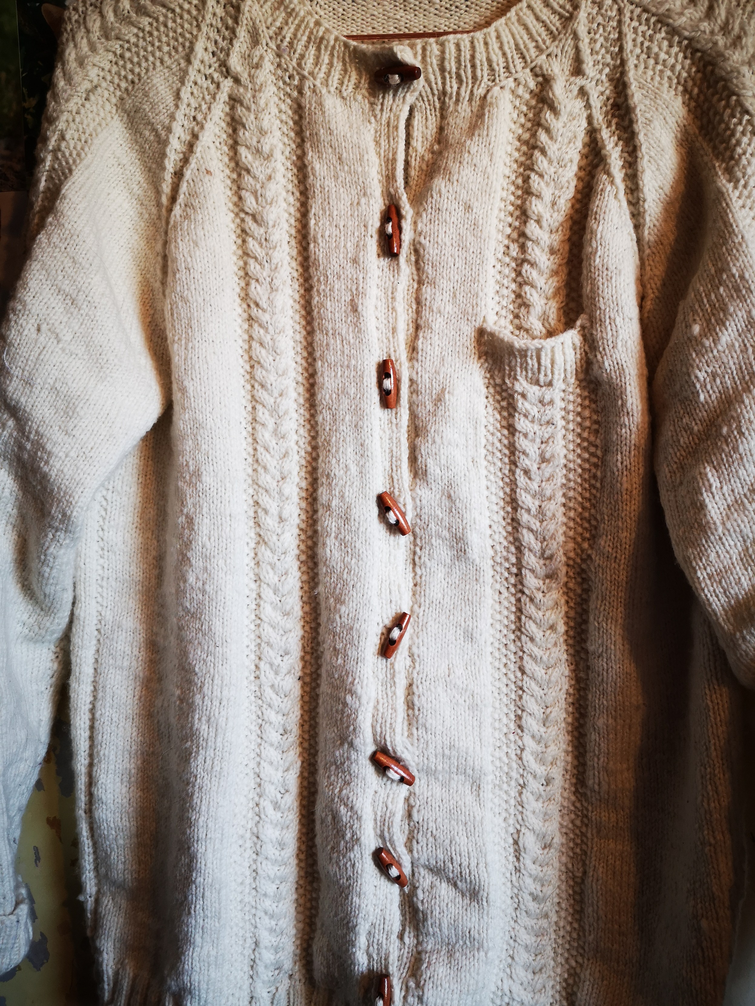 Finished cardigan