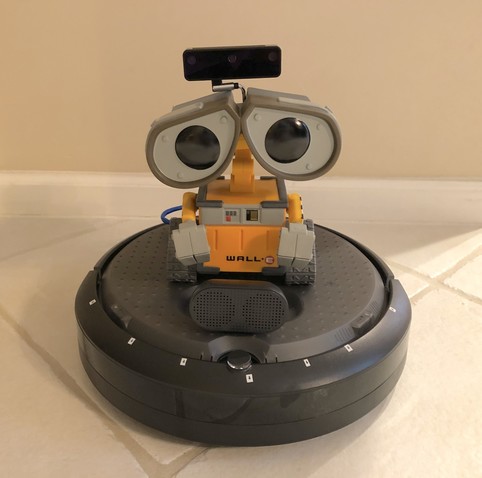 Create3 Wali Robot with audio speaker, adorable 8 inch WALL-E Pixar character, and Oak-D-Lite DepthAI camera/processor on Wali's "binocular eyes" 