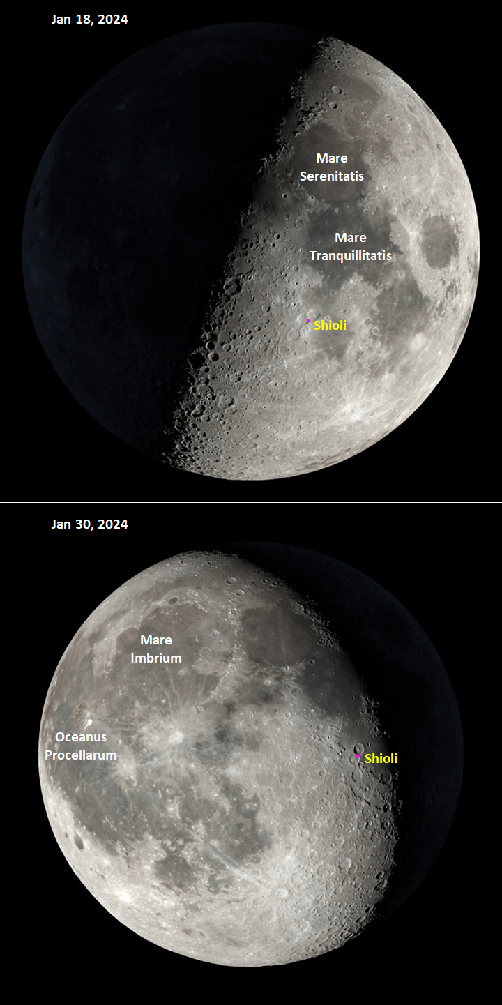 On the Way to Shioli Crater  Lunar Reconnaissance Orbiter Camera