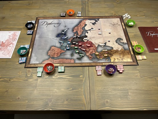 Ready to play the board game Diplomacy