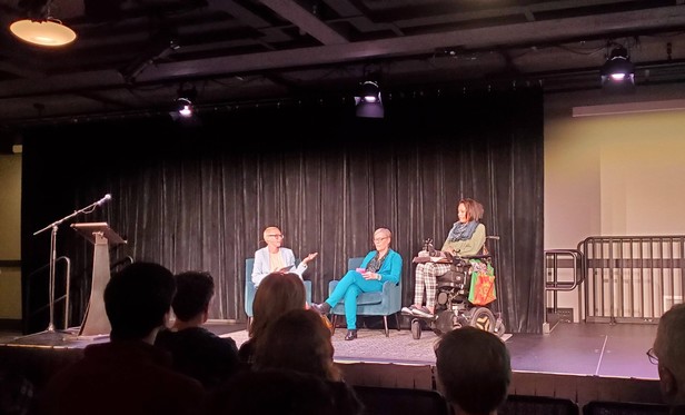 Panel discussion featuring Anna Zivarts, Barb Chamberlain, and Tanisha Sepúlveda