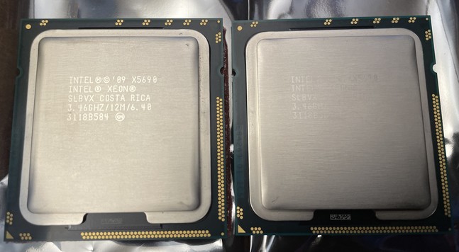 Two intel x5690 chips