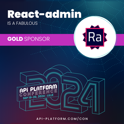 React-admin is a fabulous gold sponsor