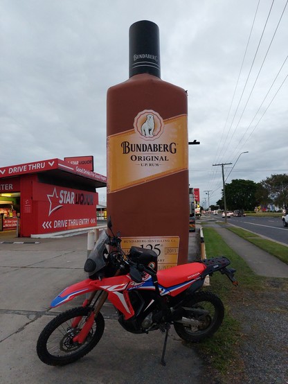 Big Bundaberg Rum bottle, Rockhampton QLD.