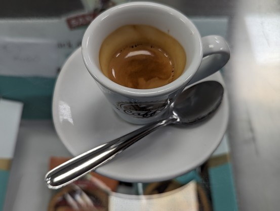 An Italian espresso