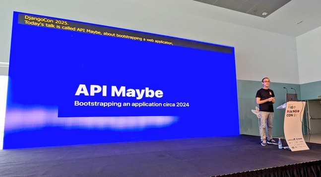 Opening slide: API Maybe