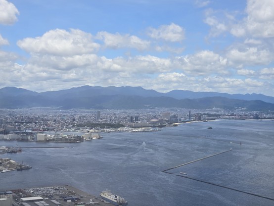 Aerial photo of Fukuoka