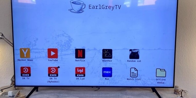TV with EarlGrey TV interface