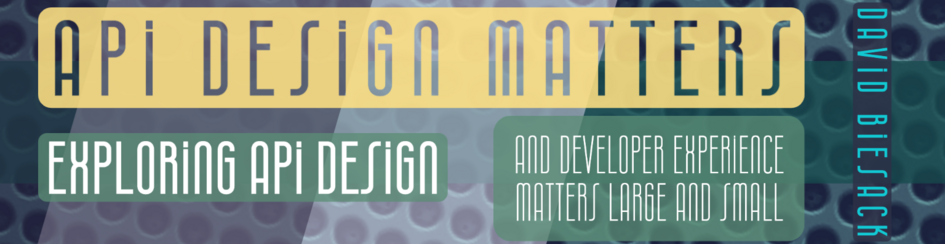 API Design Matters banner graphic, reading 