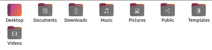 Ubuntu default folder icons