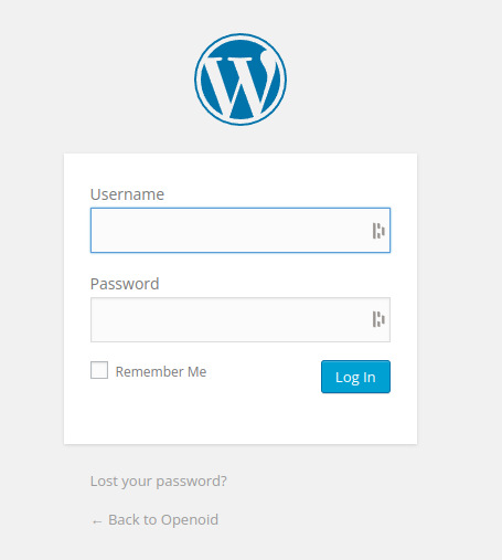 Screenshot of the WordPress login to the site which the scammer wants to charge me $800 to 