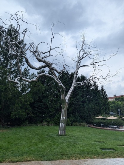 chrome plated tree
