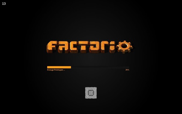 Factorio loading screen.