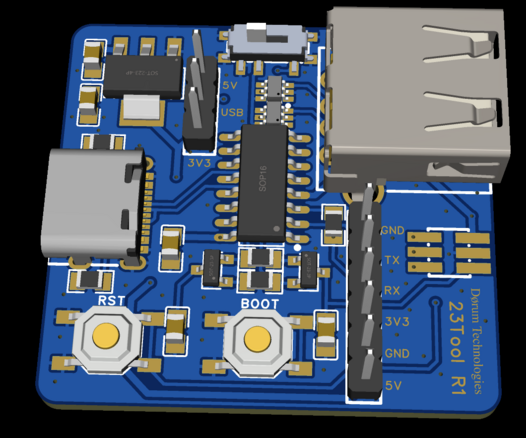 Render of a PCB I'm working on