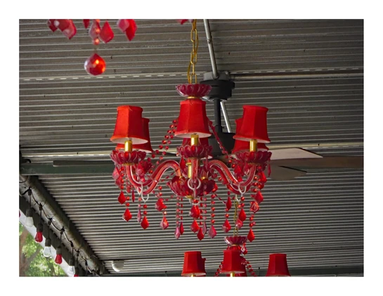 P52-299 : Red Chandelier