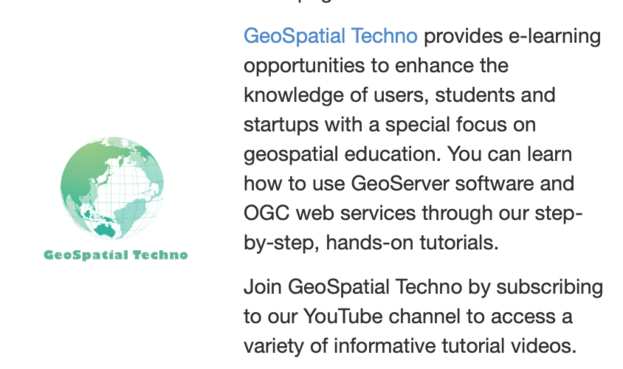 GeoSpatial Techo service provider description