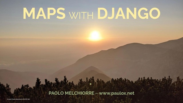 Maps with Django first slide