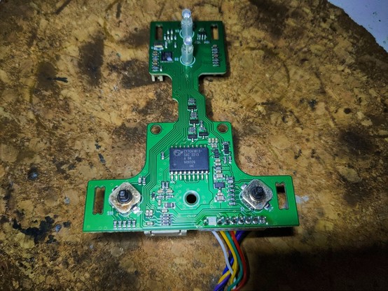 the usb controller chip and level shifting transistors