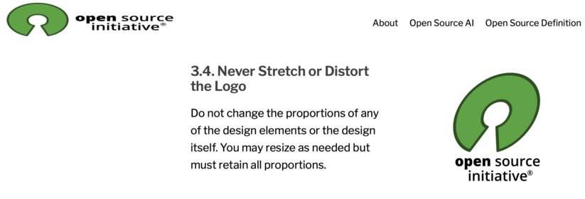 Never stretch or distort the Logo