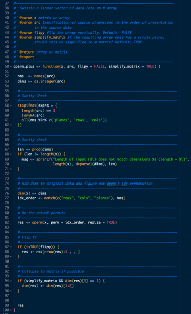 # R code for array permutation

