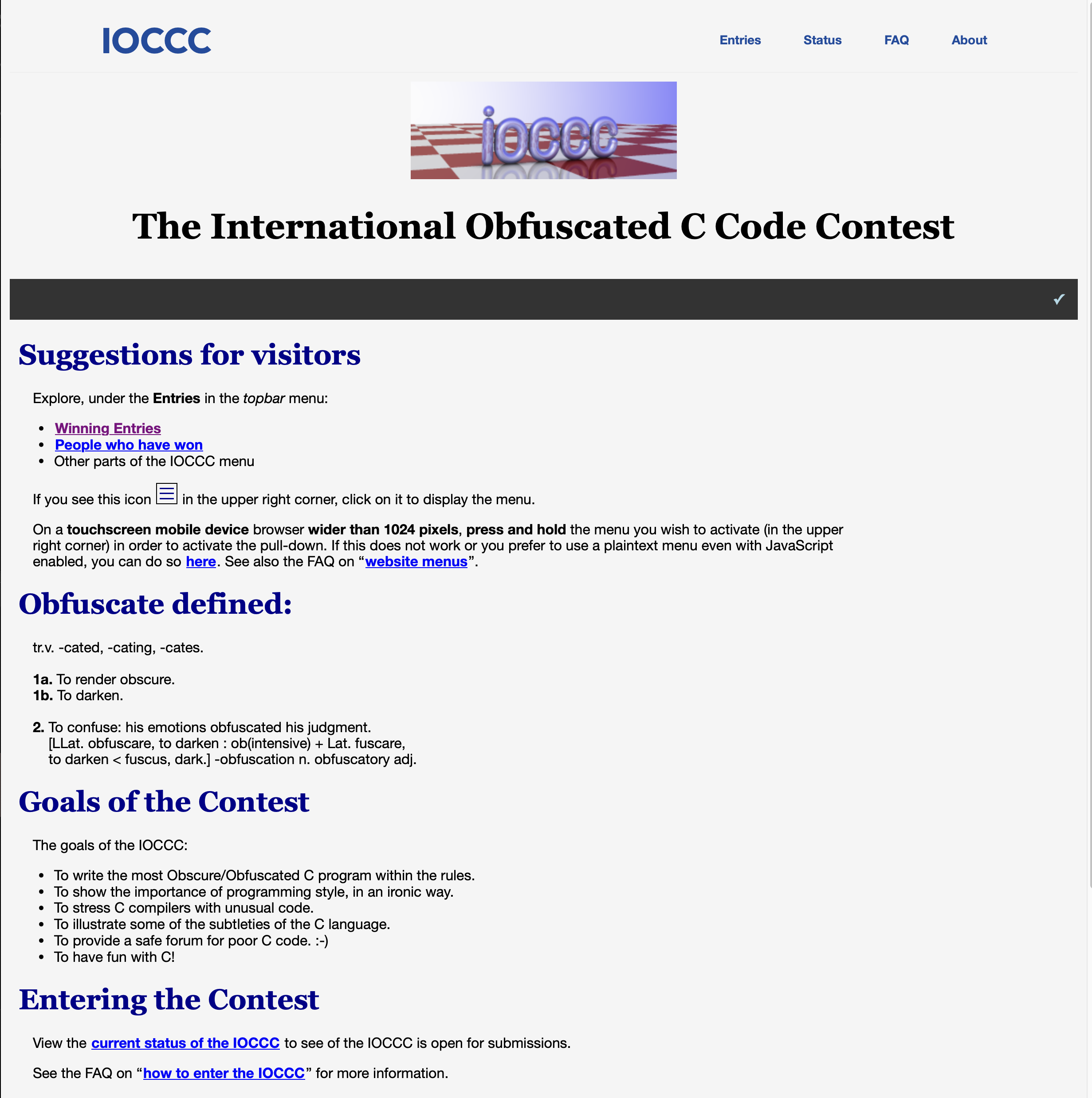 ioccc 14 1972