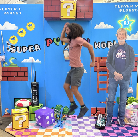 Mario doing super Mario 