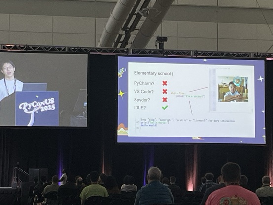 Presentation with first python program