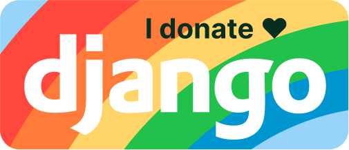 Sticker design, I donate heart django