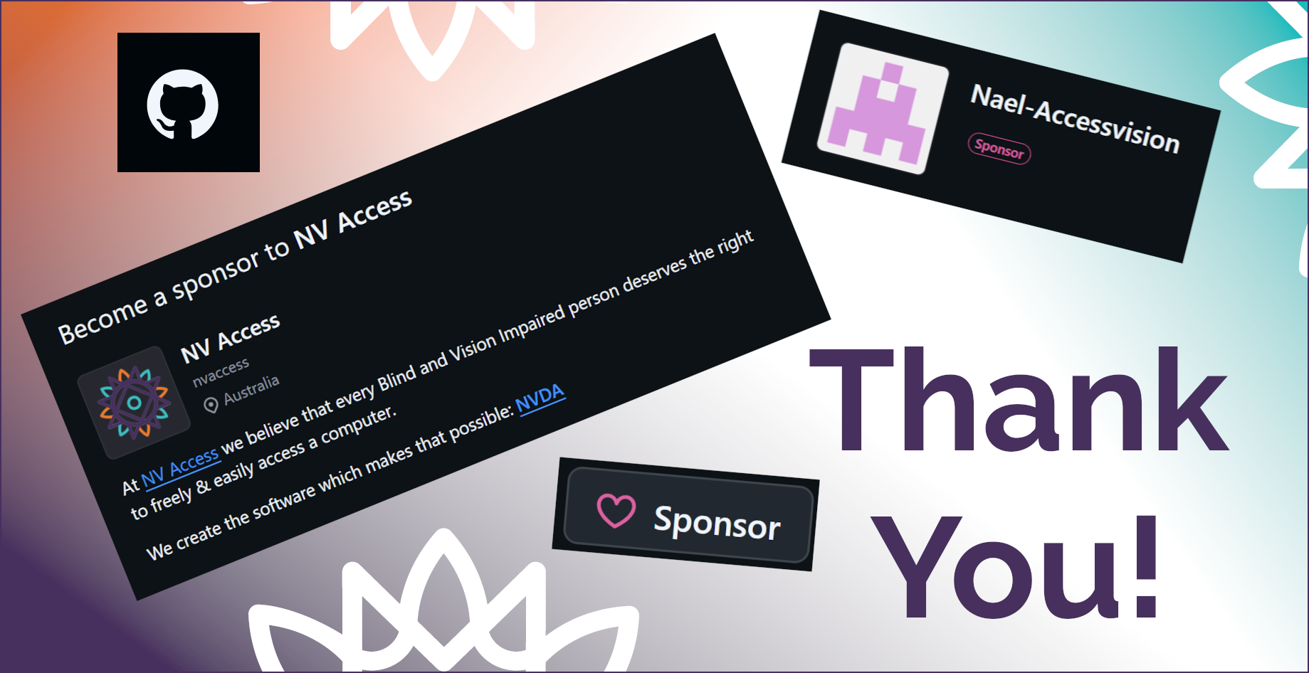 NV Access: "Are you a GitHub user who would like to support t…" - Fosstodon