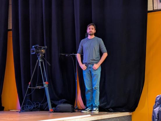 Sebastian standing