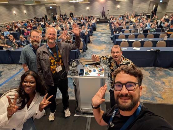 DSF board member on stage