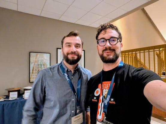 People taking a selfie