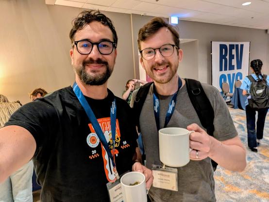 People taking a selfie