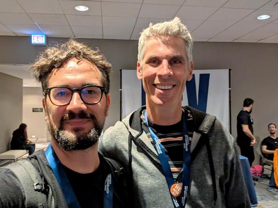 People taking a selfie