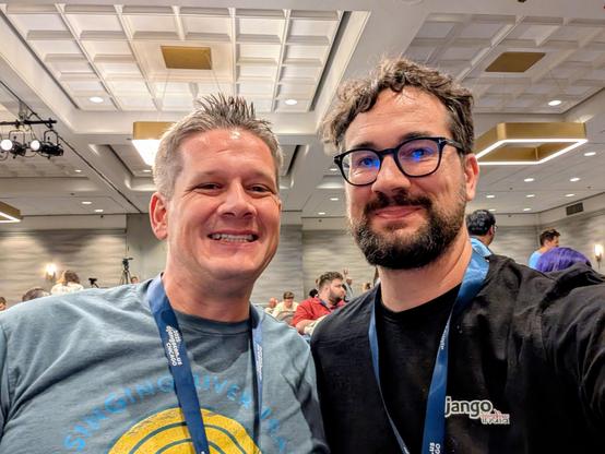 People taking a selfie