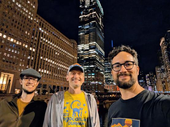 People taking a selfie