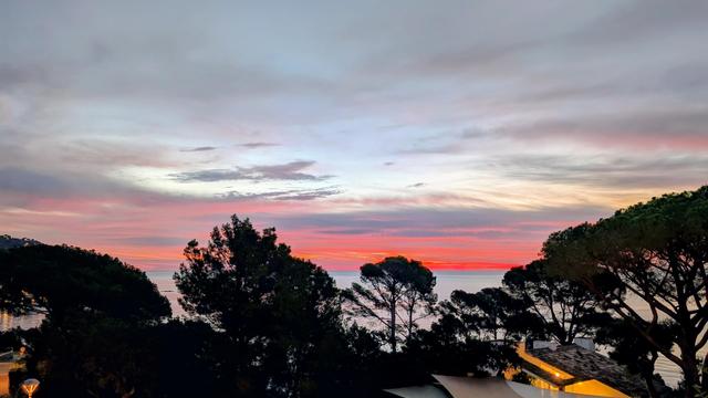 Sunset on the sea