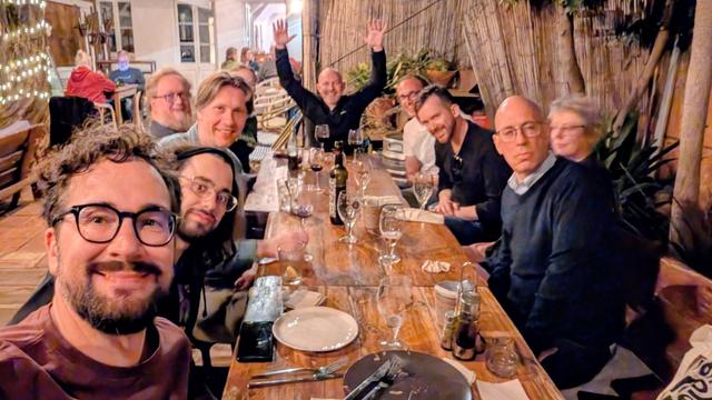 People having dinner
