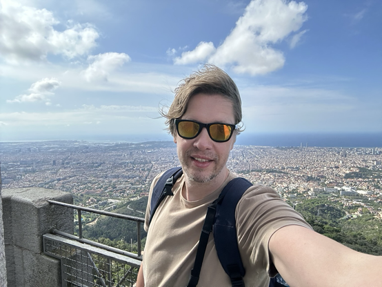 Tim Kamanin on the top of the world