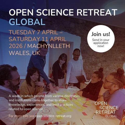 Open Science Retreat Global, April 7-11, Wales