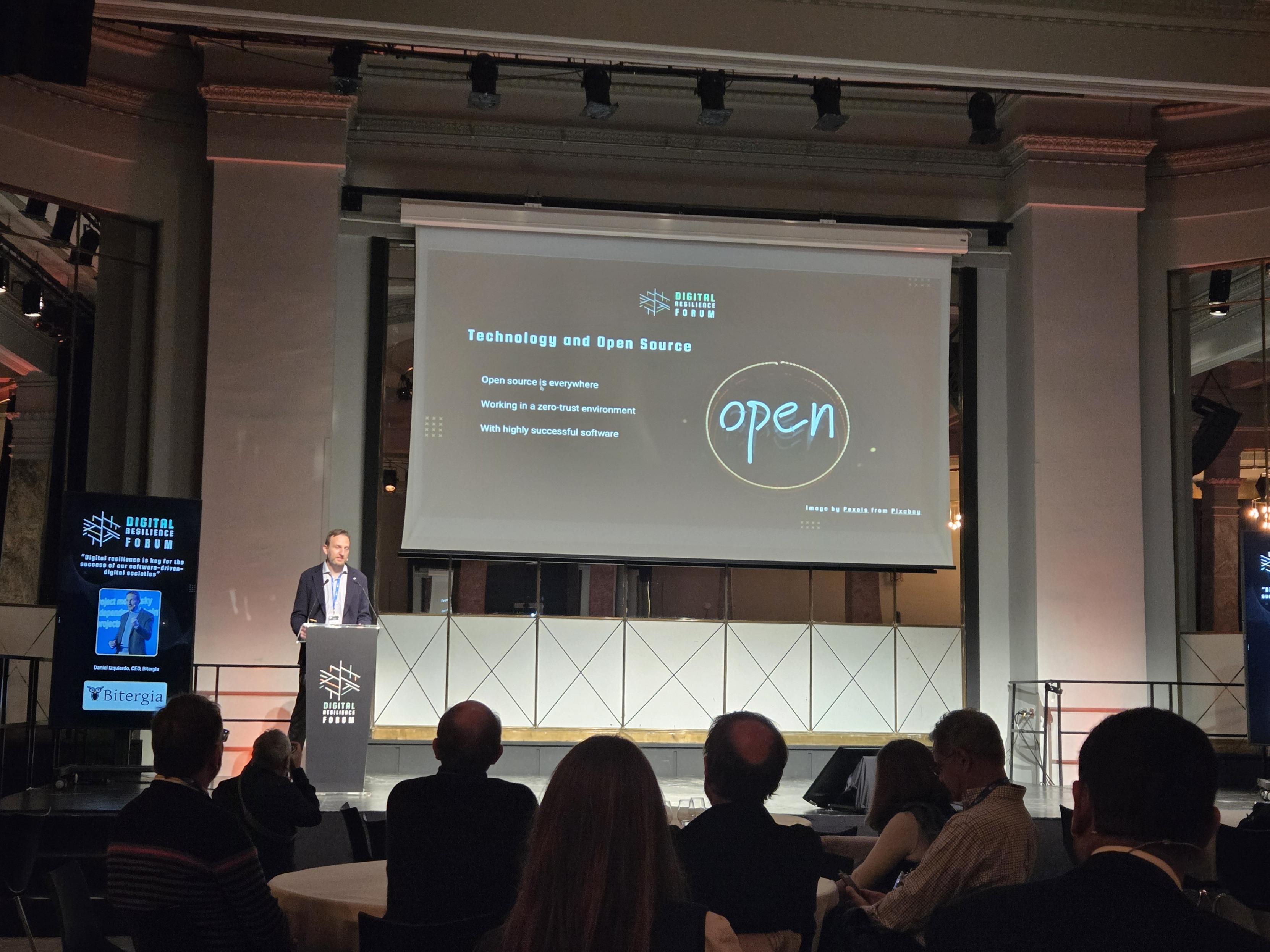 Opening slide of the Digital Resiliency Forum