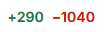 screenshot showing that 290 lines were added in a GitLab MR, whilest 1040 lines were removed.