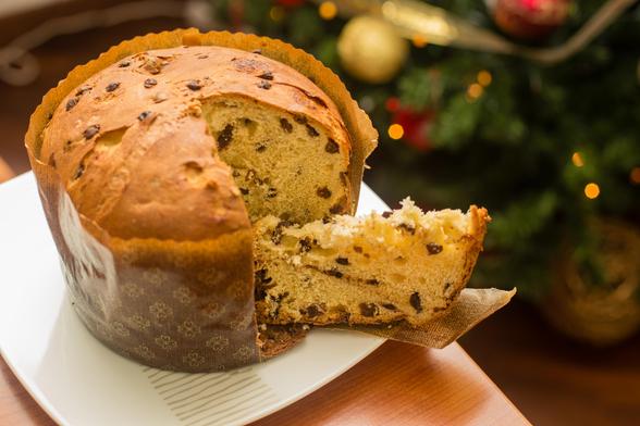 Panettone is a type of sweet bread loaf originally from Milan usually prepared and enjoyed for Christmas and New Year in Italy. 