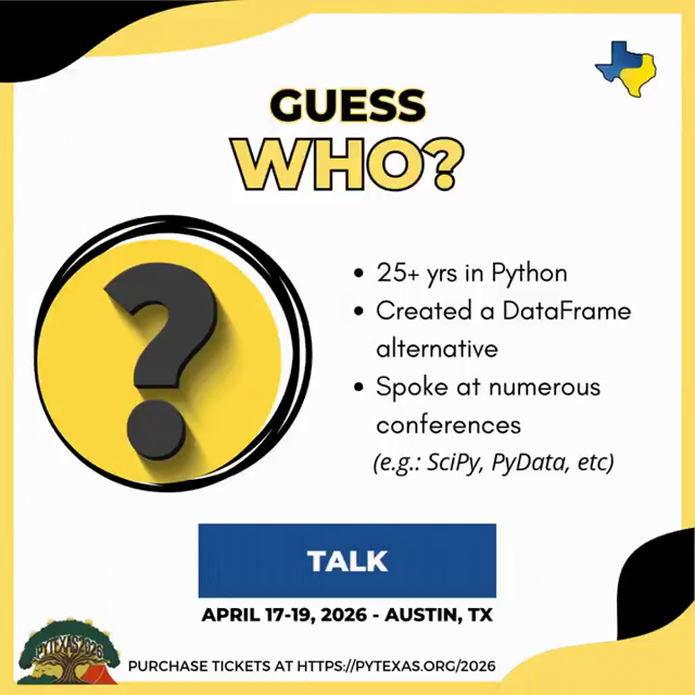 PyTexas Foundation (@pytexas@fosstodon.org)