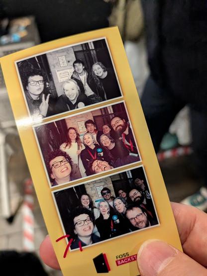 Strip with 3 photos from the event photo booth.